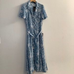 Polo by Ralph Lauren Blue Floral Dress